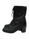 【中古】HIMIKO(卑弥呼)◆レースアップブーツ/24cm/BLK/レザー/06401【シューズ】