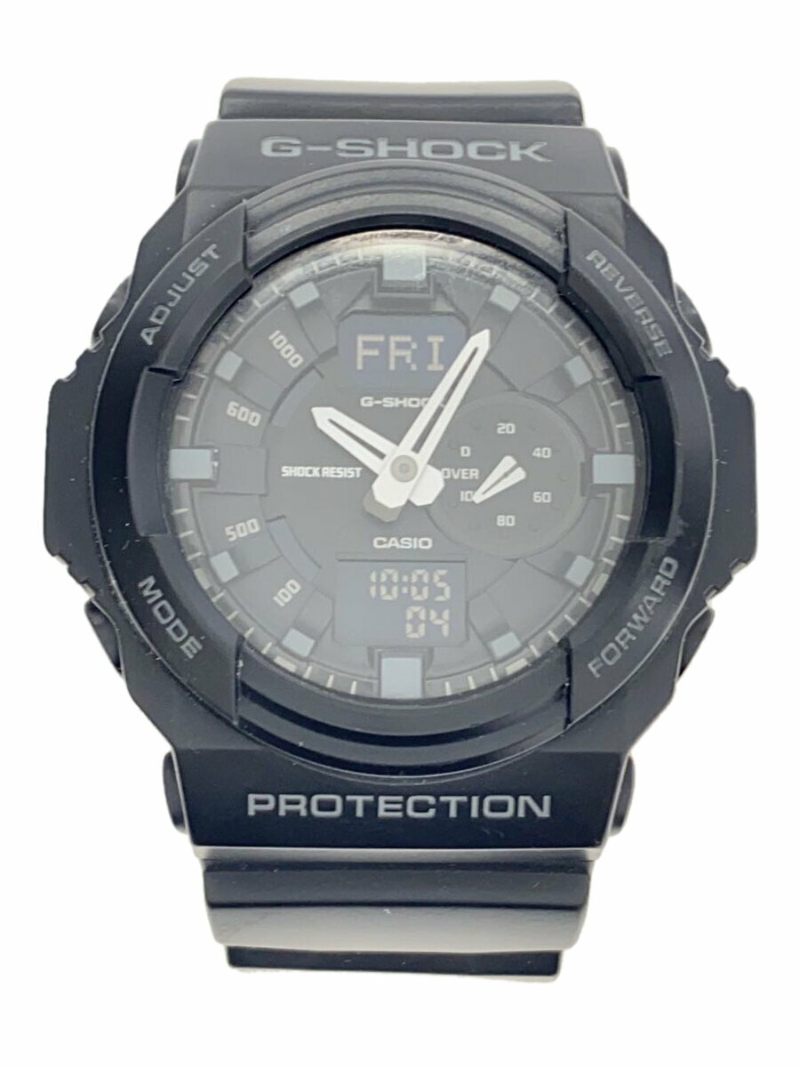 【中古】CASIO◆クォーツ腕時計・G-SHOCK/デジアナ/BLK【服飾雑貨他】