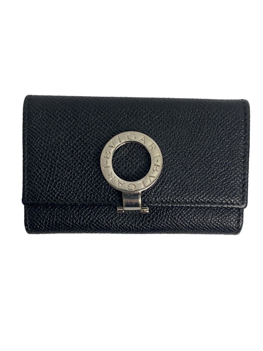【中古】BVLGARI◆キーケース/--/ブラック/無地/メンズ/30422【服飾雑貨他】
