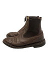 【中古】Tricker’s◆サイドゴアブーツ/--/BRW/レザー/820967【シューズ】