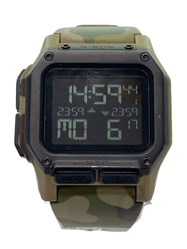 【中古】NIXON◆クォーツ腕時計/デジタル/BLK/GRN/SS【服飾雑貨他】 【中古】NIXON◆クォーツ腕時計/デジタル/BLK/GRN/SS【服飾雑貨他】
