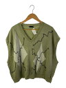 【中古】LAD MUSICIAN◆NTERSIA+EMBROIDERY LINEN KNIT ARGYLE/44/リネン/GRN/2122-022【メンズウェア...