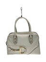 【中古】GUCCI◆ボストンバッグ/レザー/WHT/無地/141503 002046//【バッグ】