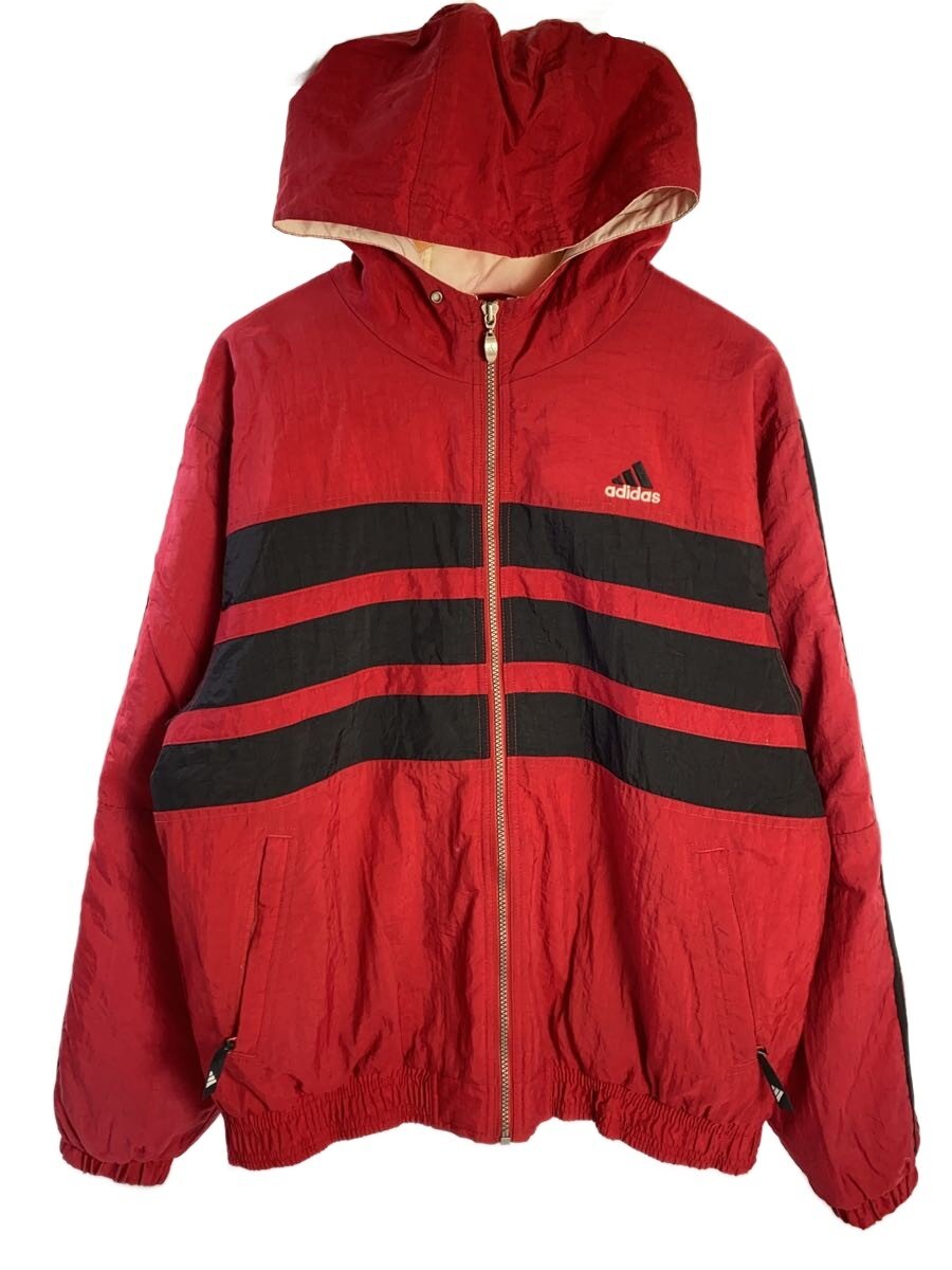 楽天市場】adidas ナイロンジャケット（カラーレッド）（メンズ