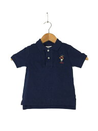 【中古】POLO RALPH LAUREN◆ポロシャツ/80cm/コットン/ネイビー【キッズ】