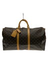 【中古】LOUIS VUITTON◆キーポル45_モノグラム・キャンバス_BRW/PVC/BRW【バッグ】