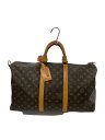 【中古】LOUIS VUITTON◆キーポル55_モノグラム・キャンバス_BRW/PVC/ブラウン【バッグ】