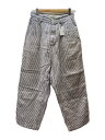 【中古】JUNYA WATANABE COMME des GARCONS◆ワイドパンツ/XS/リネン/ストライプ/jg-p035【レディースウェア】