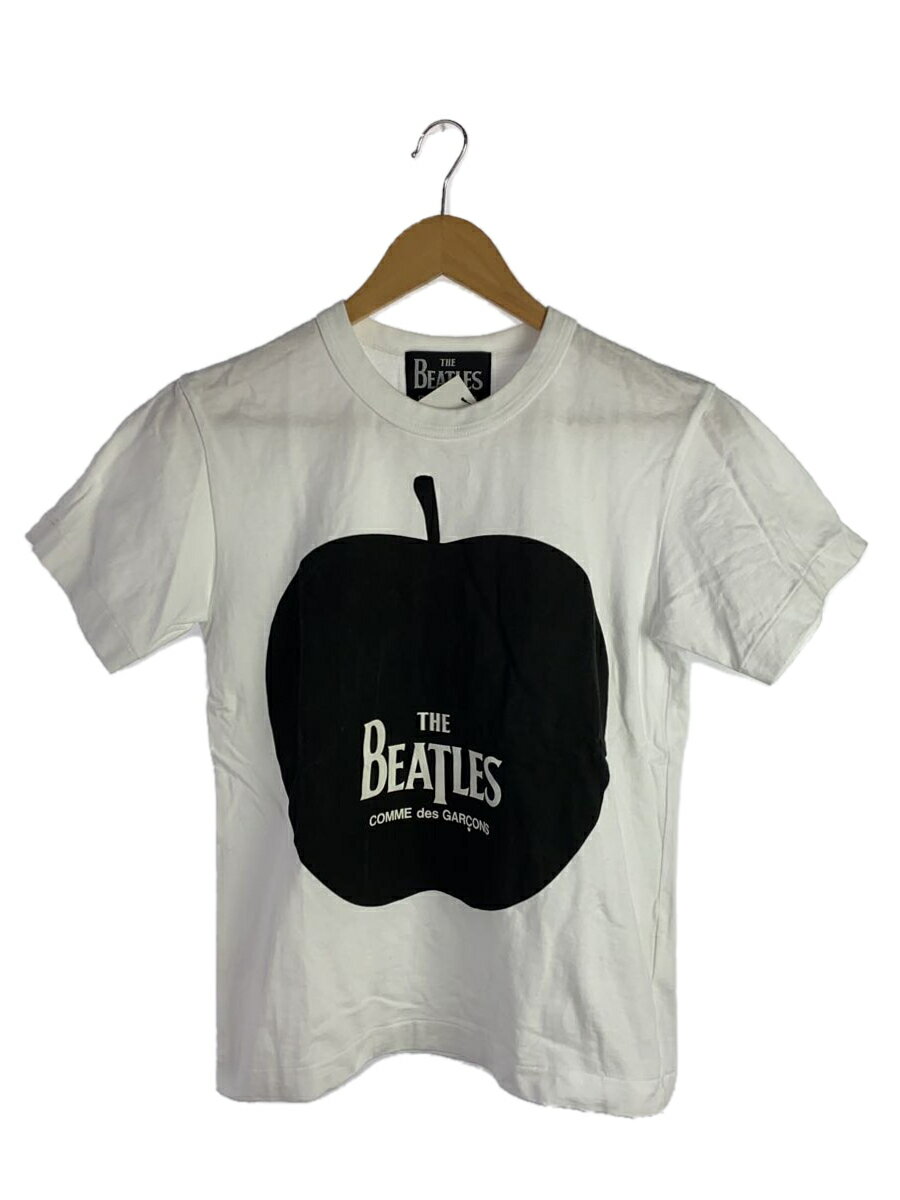 【中古】THE BEATLES COMME des GARCONS◆THE BEATLES COMME des GARCONS/Tシャツ/S/コットン/WHT/VZ-T052【レディースウェア】