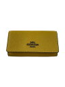 【中古】COACH◆キーケース/レザー/YLW/無地/レディース/58359【服飾雑貨他】