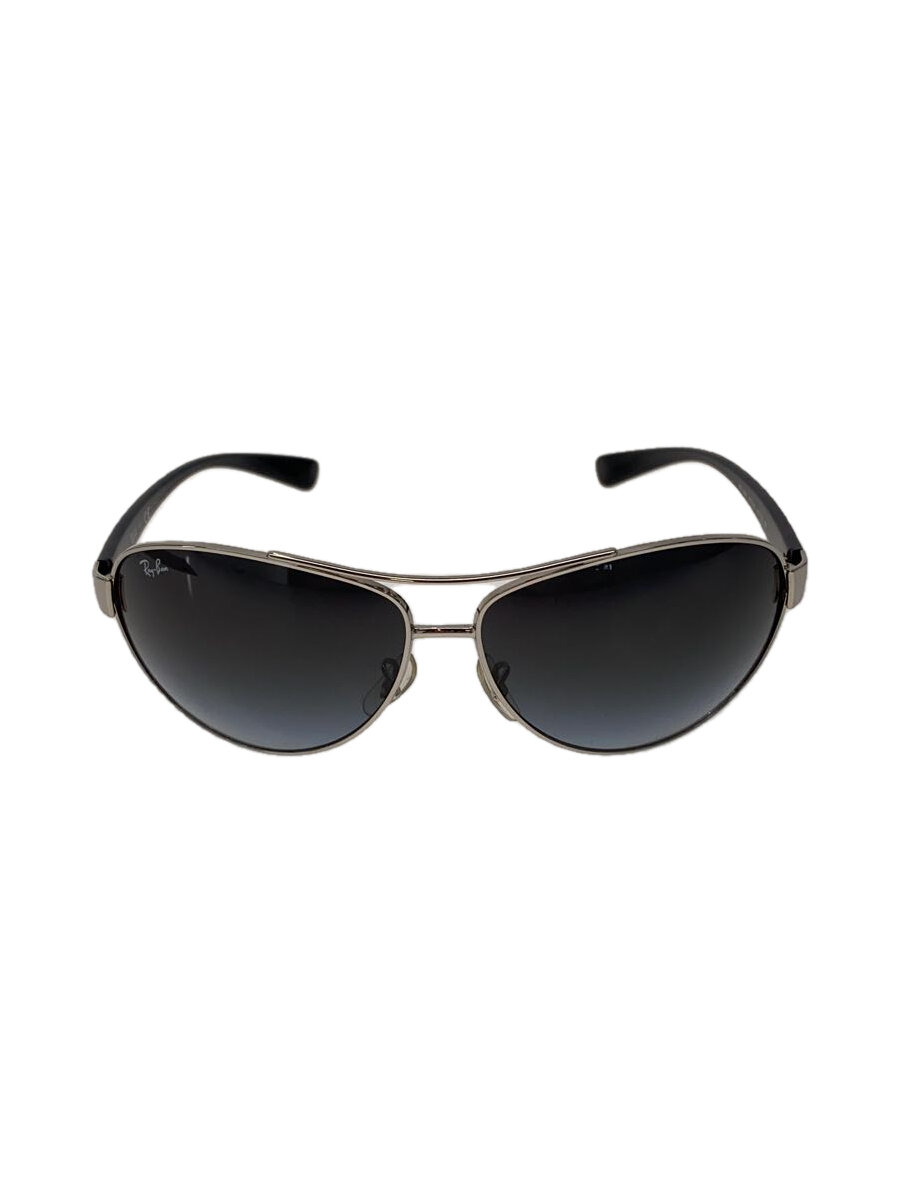 【中古】Ray-Ban◆サングラス/ティアドロップ/メタル/SLV/BLK/メンズ/RB3386【服飾雑貨他】(4.0)