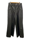 【中古】seyto◆ワイドパンツ/2/フェイクレザー/BLK/無地/SEGRG0923003【レディースウェア】