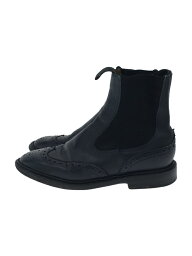 【中古】Tricker’s◆サイドゴアブーツ/--/BLU/L4878【シューズ】