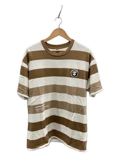 【中古】AAPE BY A BATHING APE◆エーエイプバイアベイシングエイプ/Tシャツ/L/コットン/CML/ボーダー/AAPTEM1251XXK【メンズウェア】 【中古】AAPE BY A BATHING APE◆エーエイプバイアベイシングエイプ/Tシャツ/L/コットン/CML/ボーダー/AAPTEM1251XXK【メンズウェア】