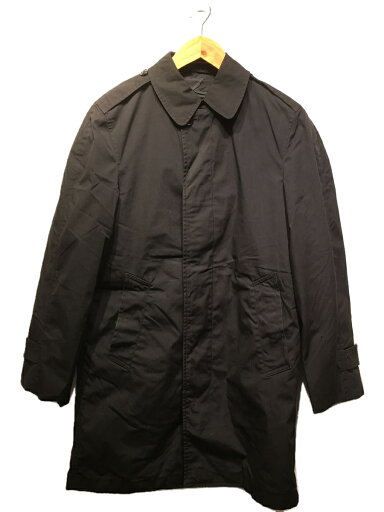 【中古】US.NAVY◆80s/32R/ステンカラーコート/--/ナイロン/BLK/無地【メンズウェア】 【中古】US.NAVY◆80s/32R/ステンカラーコート/--/ナイロン/BLK/無地【メンズウェア】