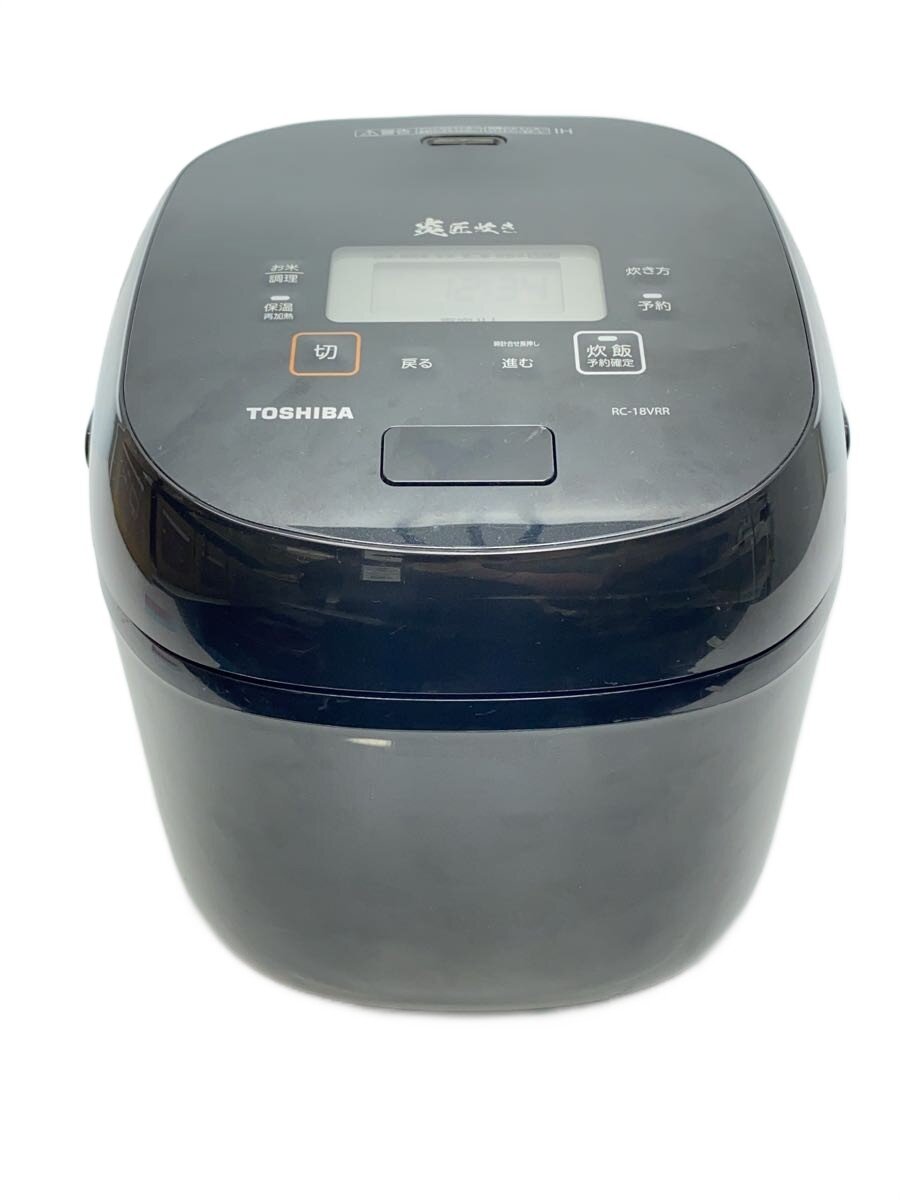 【中古】TOSHIBA◆炊飯器 RC-18VRR(K)//【家電・ビジュアル・オーディオ】