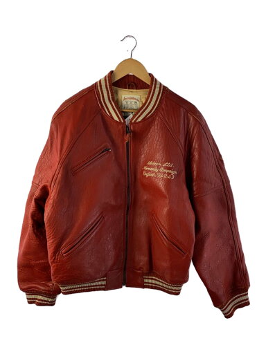 【中古】AVIREX◆スタジャン/M/レザー/RED/無地/84 62 JRC35AC 2 SMC NYC PB【メンズウェア】 【中古】AVIREX◆スタジャン/M/レザー/RED/無地/84 62 JRC35AC 2 SMC NYC PB【メンズウェア】