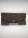 【中古】LOUIS VUITTON◆2)ポルト・フォイユ・サラ_モノグラム・キャンバス_BRW_ブラウン/PVC/BRW/レディース【服飾雑貨他】