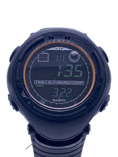 【中古】SUUNTO◆クォーツ腕時計/デジタル/--/BLK/BLK/プラスチック【服飾雑貨他】 【中古】SUUNTO◆クォーツ腕時計/デジタル/--/BLK/BLK/プラスチック【服飾雑貨他】