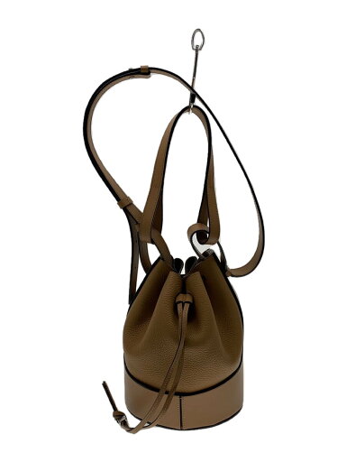 【中古】LOEWE◆ショルダーバッグ/レザー/BRW/無地//【バッグ】 【中古】LOEWE◆ショルダーバッグ/レザー/BRW/無地//【バッグ】