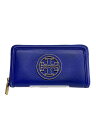 【中古】TORY BURCH◆長財布/BLU/レディース/ラウンドジップ【服飾雑貨他】(4)