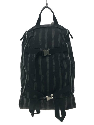 【中古】HEAD PORTER◆リュック/ブラック/総柄/black beauty/BLAAK別注/バッグパック・デイパック//【バッグ】 【中古】HEAD PORTER◆リュック/ブラック/総柄/black beauty/BLAAK別注/バッグパック・デイパック//【バッグ】
