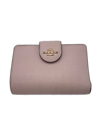 【中古】COACH◆2つ折り財布/レザー/PNK/無地/レディース/6390【服飾雑貨他】 【中古】COACH◆2つ折り財布/レザー/PNK/無地/レディース/6390【服飾雑貨他】