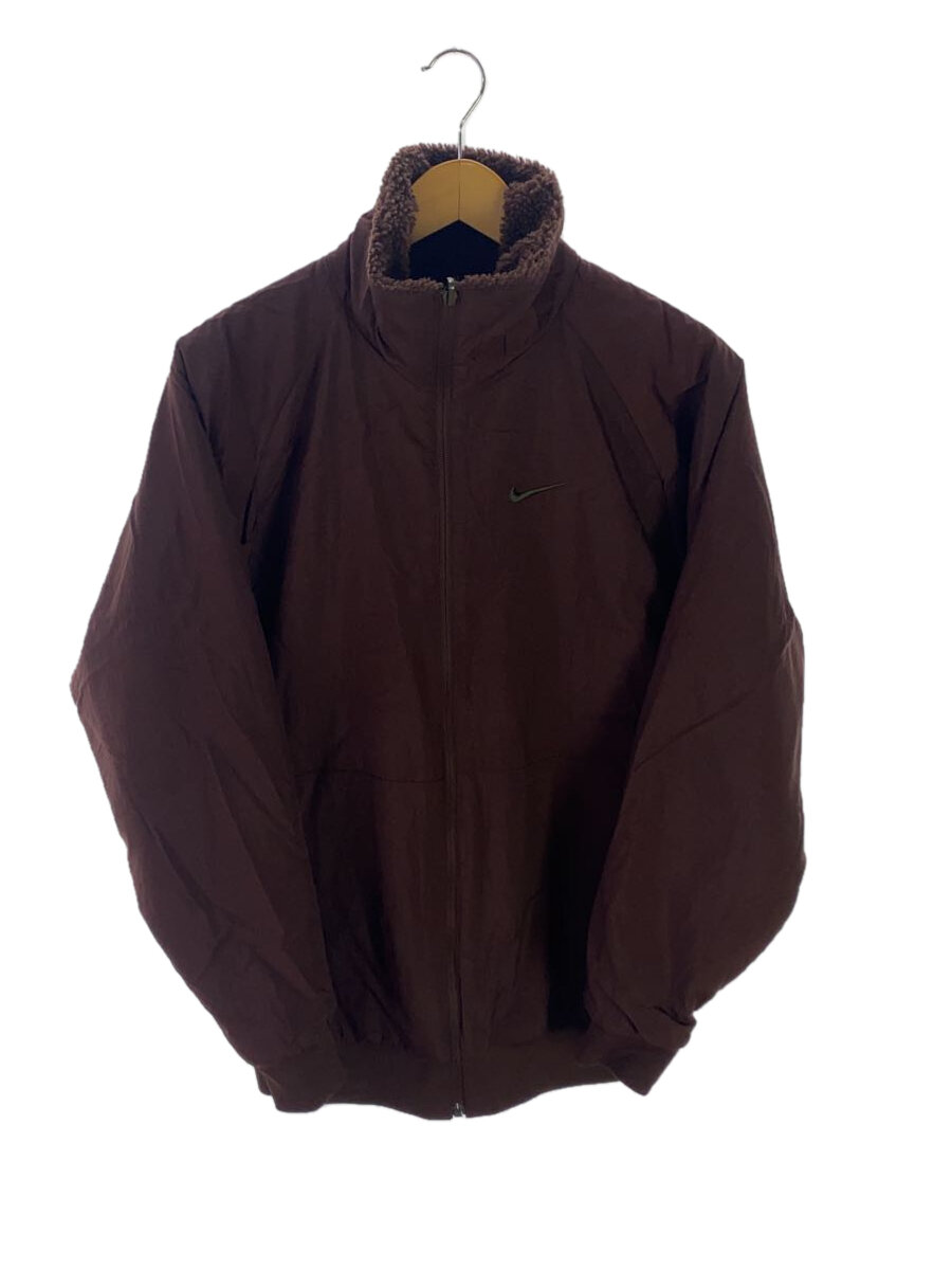 【中古】NIKE◆リバーシブルジャケット/ボア/M/ポリエステル/ボルドー/fq8044-227【レディースウェア】