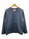 【中古】Curly◆SNAP BUTTON CARDIGAN/カーディガン(薄手)/2/コットン/ブラック/243-230911【メンズウェア】