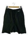【中古】entire studios◆エンタイアスタジオ/ショートパンツ/S/コットン/BLK/HEAVY DROP SHORTS SOOT//【メンズウェア】