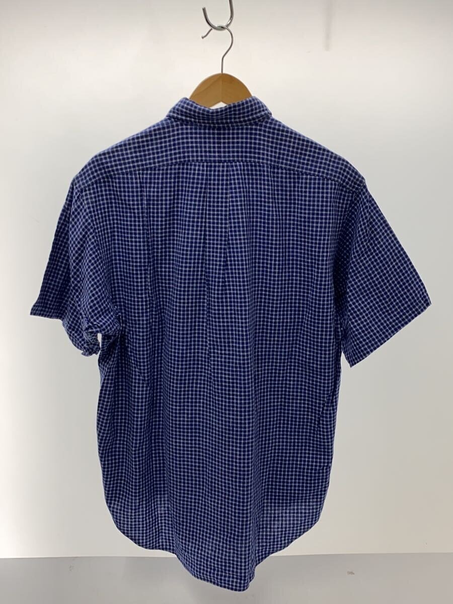 【中古】RALPH LAUREN◆長袖シャツ/L/コットン/BLU/チェック【メンズウェア】