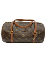 【中古】LOUIS VUITTON◆1)パピヨン26_モノグラム・キャンバス_BRW/PVC/BRW【バッグ】