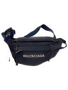 【中古】BALENCIAGA◆ウエストバッグ/ナイロン/BLK/569978【バッグ】