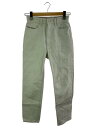 【中古】LOEFF◆13ozデニムスラックスパンツ/0/コットン/GRY/8814-699-0004【レディースウェア】