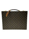 【中古】LOUIS VUITTON◆クラッシャー_モノグラム・キャンバス/レザー/ブラウン/総柄/アタッシュケース【バッグ】