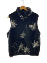 【中古】WIND AND SEA◆23AW/フリースベスト/L/ポリエステル/BLK/総柄/WDS-O-PMT-23-Q2-JK-03【メンズウェア】