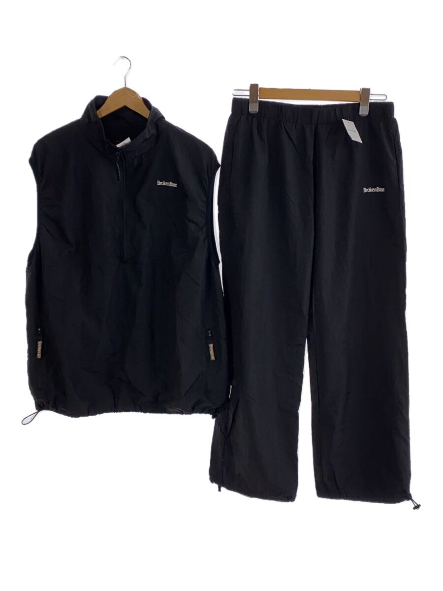 【中古】Broken Base◆24ss/セットアップ/L/ナイロン/BLK//【メンズウェア】