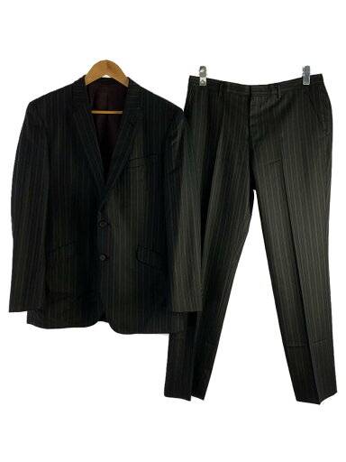 【中古】Paul Smith◆スーツ/--/ウール/BLK/ストライプ/PL-LN-63514【メンズウェア】 【中古】Paul Smith◆スーツ/--/ウール/BLK/ストライプ/PL-LN-63514【メンズウェア】