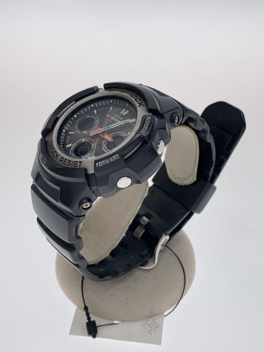2nd STREET 楽天市場店の【中古】CASIO◆ソーラー腕時計・G-SHOCK/デジアナ/ラバー/BLK/BLK/ガラス傷【服飾雑貨他】｜アングル2