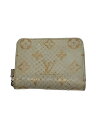 【中古】LOUIS VUITTON◆ジッピーコインパース/パイソン/エキゾチックレザー/財布/レザー/BEG/モノグラム【服飾雑貨他】