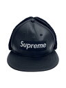 yÁzSupreme22AW/Leather Earflap Box Logo/Lbv/7 5/8/U[/BLK/n/YyGݑz