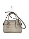 【中古】MICHAEL KORS◆ハンドバッグ/レザー/GRY/35H1G9MS2L【バッグ】