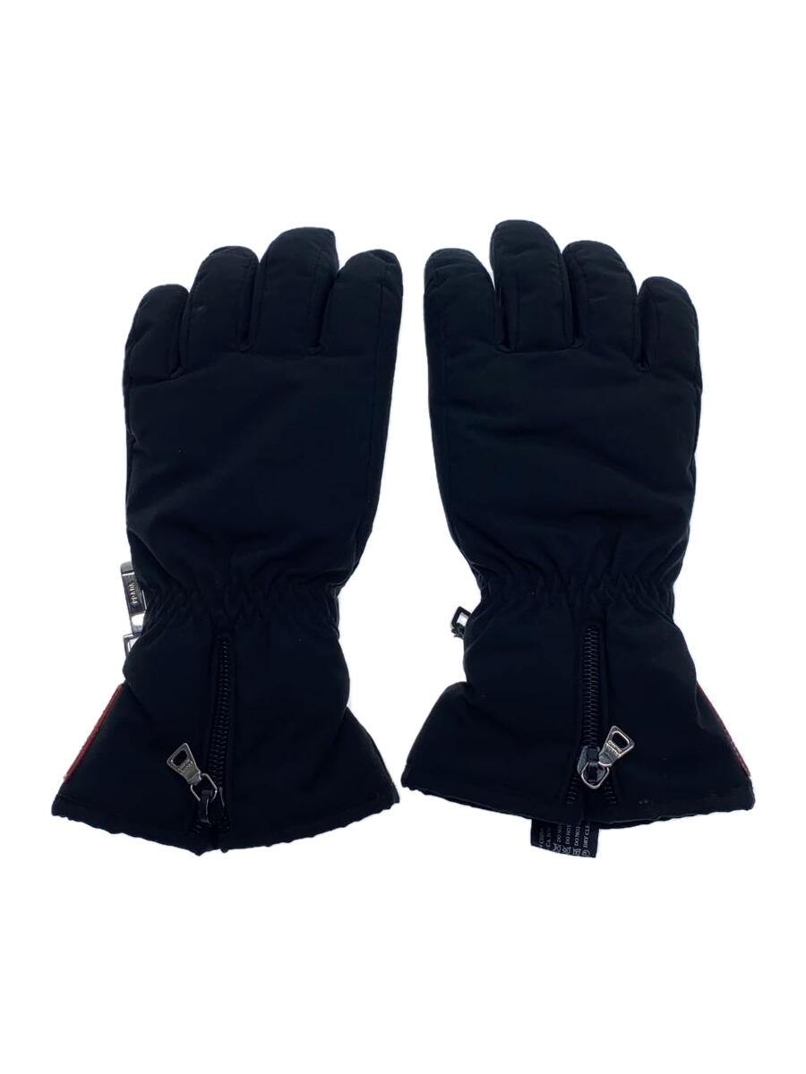 【中古】PRADA SPORT◆PRADA SPORT/手袋/ポリエステル/BLK/メンズ【服飾雑貨他】