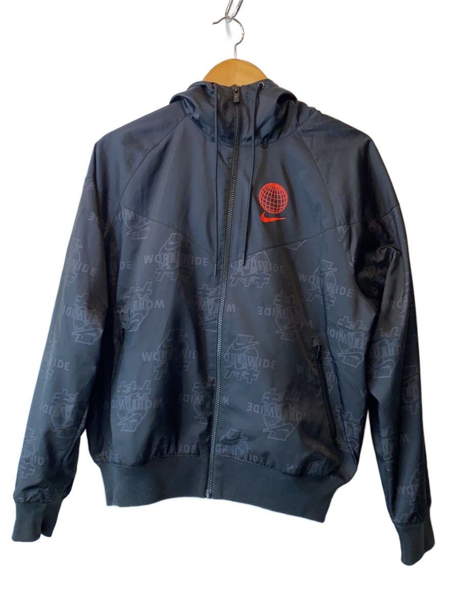 NIKE◆M WINDRUNNER HOODED JACKET/S/ポリエステル/BLK/DA1477-010