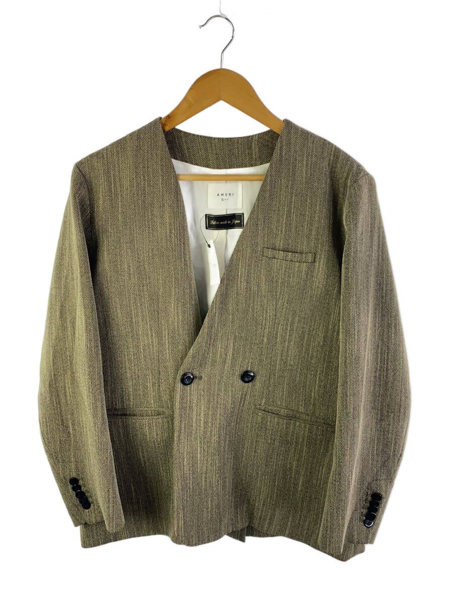 AMERI◆AMERI CONVERTIBLE HERR・ジレセットテーラードジャケット/S/ポリエステル/KHK/