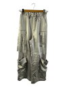 【中古】UNITED TOKYO◆ボトム/1/ポリエステル/SLV/143140008/23AW/サテンワークパンツ//【レディースウェア】