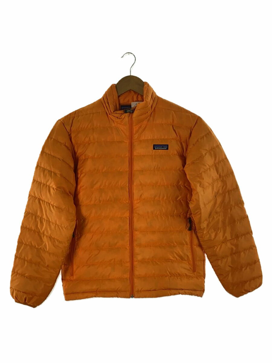 【中古】patagonia◆11AW/Down Sweater/XS/ポリエステル/ORN/無地/84673FA11【メンズウェア】
