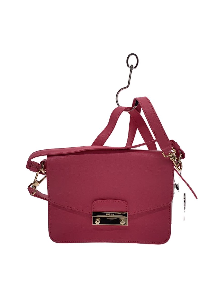 Furla - 【中古】FURLA◆メトロポリス/ショルダーバッグ/レザー/PNK/G6809【バッグ】