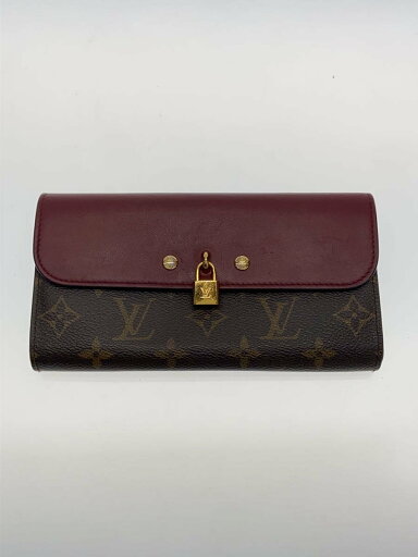 【中古】LOUIS VUITTON◆ポルト・フォイユ・ヴィーナス_モノグラム・キャンバス_BRW_レザン/PVC/BRW/M61852【服飾雑貨他】 【中古】LOUIS VUITTON◆ポルト・フォイユ・ヴィーナス_モノグラム・キャンバス_BRW_レザン/PVC/BRW/M61852【服飾雑貨他】