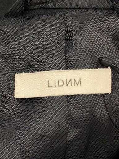 【中古】LIDNM◆SUPER 120s OFFICER COAT/チェスターコート/S/ウール/BLK/lm21aw01357-08-01【メンズウェア】